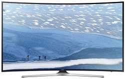 televizor curbat smart samsung ultra hd, negru